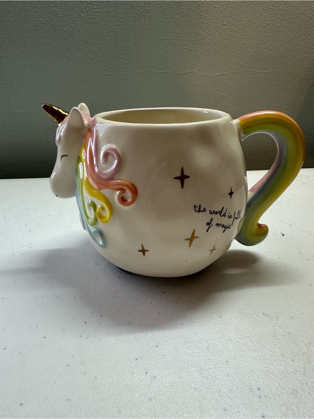 Natural Life Rainbow Unicorn 3DMug “Don’t Let Anyone Ever Dull Your Sparkle” 4x6